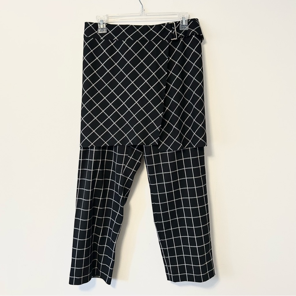 Robert Rodriguez Windowpane Wrap Overlay Pants